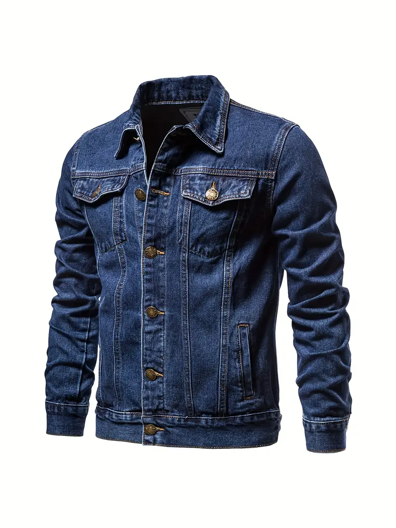 Chaqueta Vaquera Falsa de Trabajo Vintage para Hombre