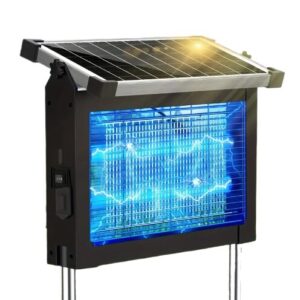 Matamoscas Solar Doméstico, IP56, Impermeable, Duradero con Batería de Larga Duración 4500V