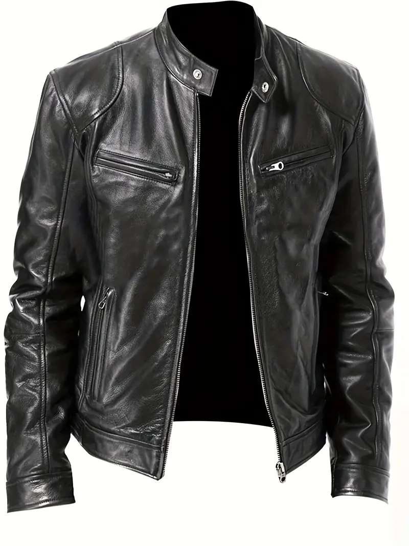 Chaqueta Casual para Hombre con Cuello Alto