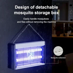 Asesino de Insectos para Interiores, Trampa para Moscas y Mosquitos 3000V Alta Voltaje