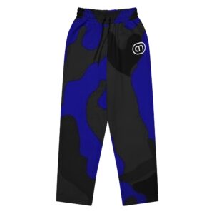 Pantalones deportivos de pierna ancha militares azules de Cobander