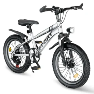 Bicicleta de montaña para niños y niñas de 7 a 12 años, 24 pulgadas, 7 velocidades