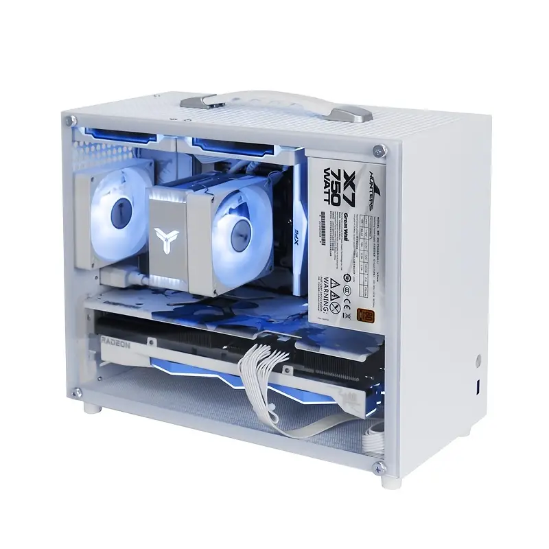 Carcasa compacta para escritorio, compatible con placas base MATX/ITX