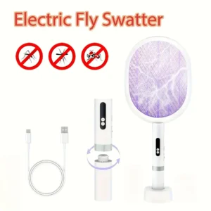 Matamoscas Electrónico para Mosquitos, Portátil o Colocado Automáticamente para Uso, Tipo C con Doble Puerto de Carga Rápida