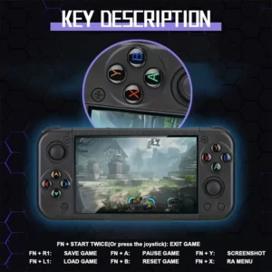 Consola de Juegos Portátil ERG50XX con Pantalla IPS de 3.5"