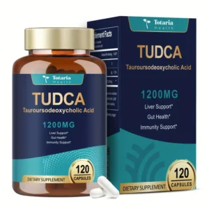 TUDCA biliares_1200mg Ácido tauroursodeoxicólico por porción_Fórmula de alta potencia_120 cápsulas