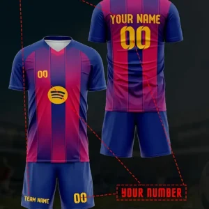 Conjunto de Fútbol Personalizable para Hombres con «#» y Nombre del Equipo