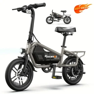 Bicicleta Eléctrica Todoterreno para Adultos y Adolescentes, Neumáticos de 14 pulgadas, Motor de 350W