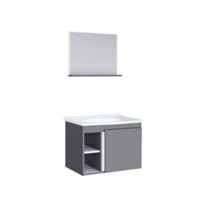 Mueble de baño blanco y gris  en madera Cozimax Safira