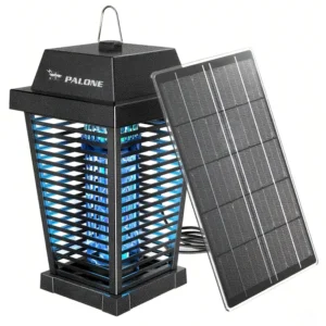 Lámpara antimosquitos cuadrada con energía solar, control de plagas eficiente, panel solar de 7.5W