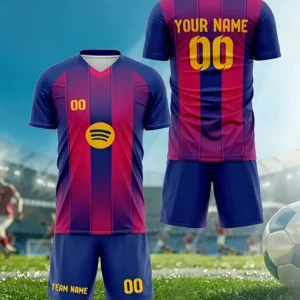 Conjunto de Fútbol Personalizable para Hombres con «#» y Nombre del Equipo