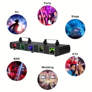 Proyector de Escenario  5 Lentes Láser RGBYC