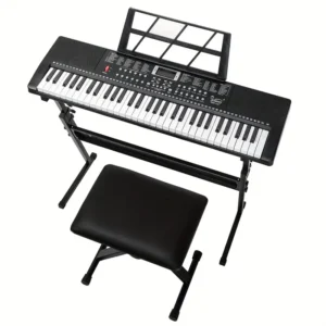 GEP-110 Kit de inicio para teclados de 61 teclas con soporte y banco de piano