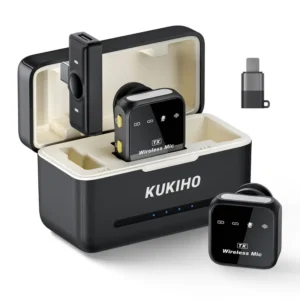 Micrófono inalámbrico lavaliere compatible con varios dispositivos