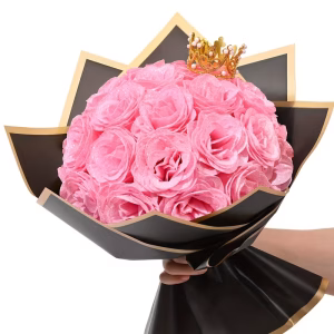 Ramo de Flores de Glitter Falsas DIY