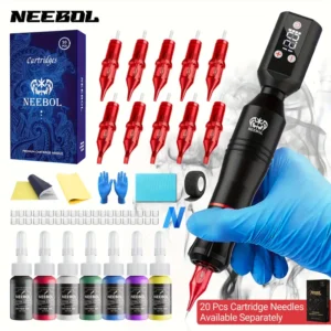 Kit de Máquina de Tatuaje Inalámbrica Neebol Completo