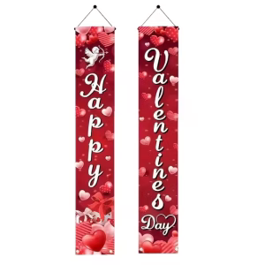 Banner de puerta, letrero de porche para el Día de San Valentín