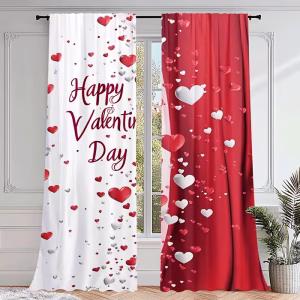 Cortinas para Puerta del Día de San Valentín