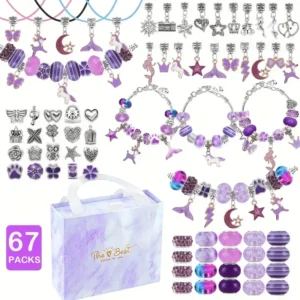 Kit de 67 Piezas para Hacer Joyas y Abalorios