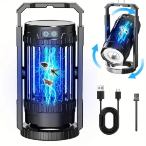 Repelente de Mosquitos,Eléctrico con Luz LED | Asesino de Insectos Recargable 4000mAh
