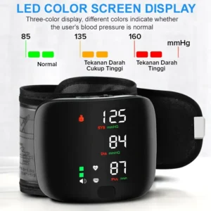Monitor de Presión Arterial de Muñeca con Pantalla LCD