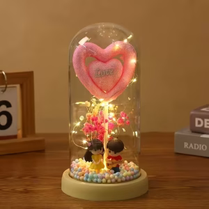 Decoración LED Elegante en Forma de Corazón 2D Plano