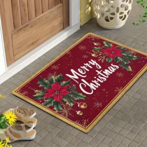 alfombrilla de entrada navideña