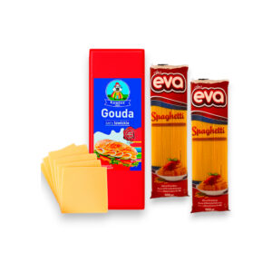 Espaguetis + Queso Gouda