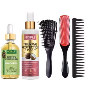 Set de Spray Protector Térmico para Secado Rápido del Cabello y Prevención daños por Calor
