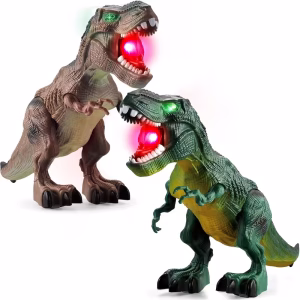 Juguetes de dinosaurios con luces y gruñidos,