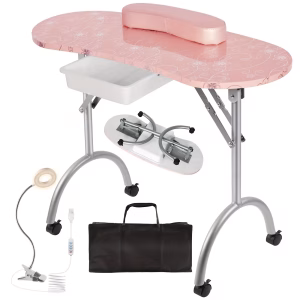 Mesa de uñas plegable de 37 pulgadas