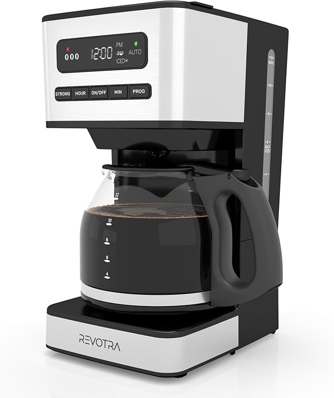 Cafetera programable de 12 tazas