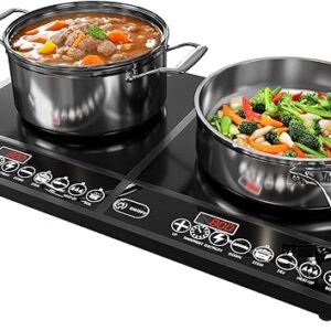 Cocina de inducción 2 quemadores en 1