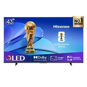 Televisor hisense 43"qled 4K uhd hdr 2026
