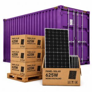 Contenedor de Paneles Solares  625W