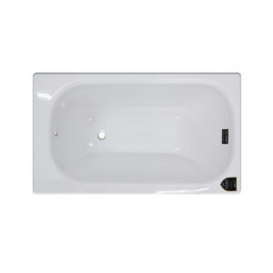 Bañera acrílica rectangular color blanco Zeric
