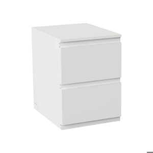 Mesita de 2 cajones color blanco 7H Seven House