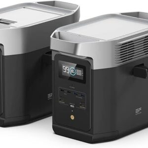 ( AMAZON )  ECOFLOW - Estación de energía portátil DELTA2 con batería adicional inteligente, amplía la capacidad de 1024 a 2048 Wh