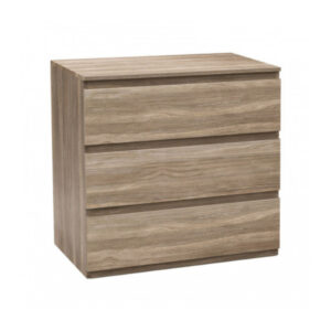 Comoda de 3 cajones 78 cm x 48 cm x 73 cm color efecto madera 7House