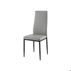 Conjunto de 4 sillas de comedor color gris claro Dowell
